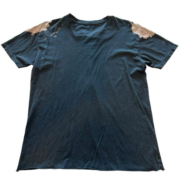 Affliction S Rhinestone Wing Bleach Wash Graphic Tee‎ Bikercore Grunge Moto Punk - Picture 5 of 7